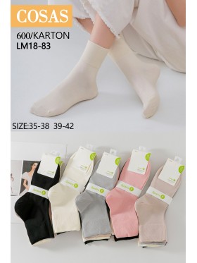 SKARPETY / STOPKI DAMSKIE .SIZE: 35-42, (40PAR/PACZKA) KOLOR JAK NA ZDZIĘCIU