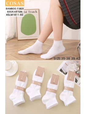 SKARPETY / STOPKI DAMSKIE .SIZE: 35-42, (40PAR/PACZKA) KOLOR JAK NA ZDZIĘCIU