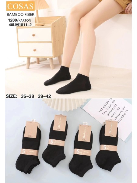 SKARPETY / STOPKI DAMSKIE .SIZE: 35-42, (40PAR/PACZKA) KOLOR JAK NA ZDZIĘCIU