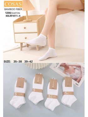 SKARPETY / STOPKI DAMSKIE .SIZE: 35-42, (40PAR/PACZKA) KOLOR JAK NA ZDZIĘCIU