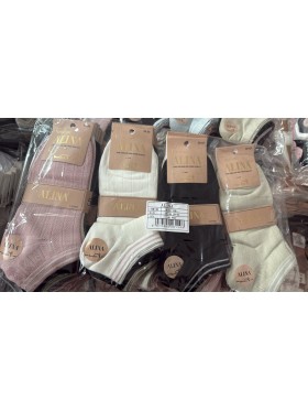 SKARPETY / STOPKI DAMSKIE .SIZE: 35-42, (40PAR/PACZKA) KOLOR JAK NA ZDZIĘCIU