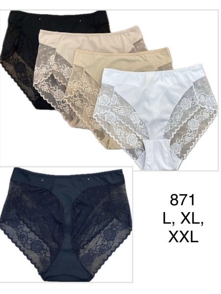Majtki damskie, size l-2xl paczka 24szt ,mix kolor