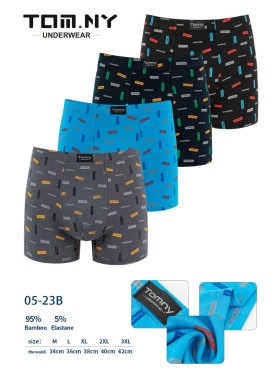BOKSERKI MĘSKIE .SIZE: M-3XL (24 SZT/PACZKA) KOLOR JAK NA ZDZIĘCIU