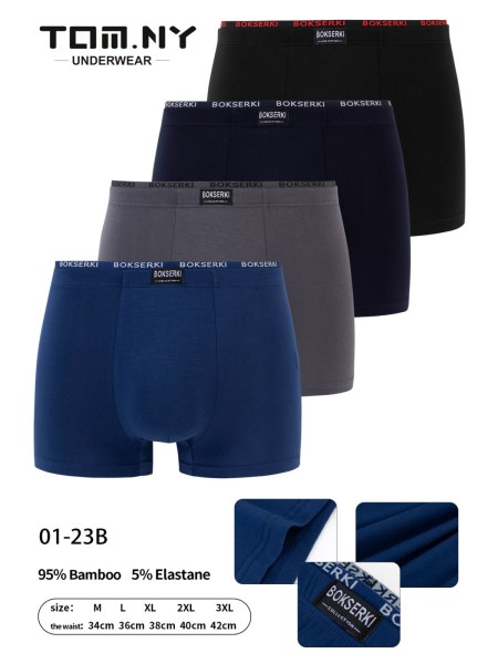 BOKSERKI MĘSKIE .SIZE: M-3XL (24 SZT/PACZKA) KOLOR JAK NA ZDZIĘCIU