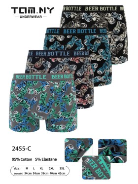 BOKSERKI MĘSKIE .SIZE: M-3XL (24 SZT/PACZKA) KOLOR JAK NA ZDZIĘCIU