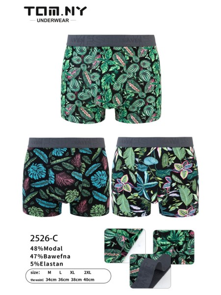BOKSERKI MĘSKIE .SIZE: M-2XL (24 SZT/PACZKA) KOLOR JAK NA ZDZIĘCIU