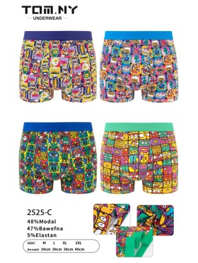 BOKSERKI MĘSKIE .SIZE: M-2XL (24 SZT/PACZKA) KOLOR JAK NA ZDZIĘCIU