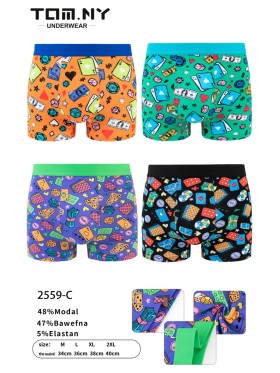 BOKSERKI MĘSKIE .SIZE: M-2XL (24 SZT/PACZKA) KOLOR JAK NA ZDZIĘCIU