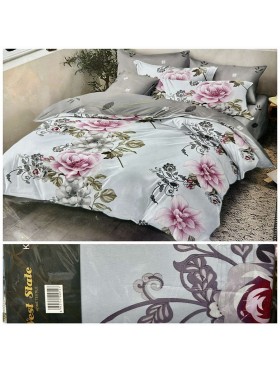 Komplet pościeli 3D 100% satyna - bawełna 3 Częściowy Rozmiar : 200/220cm