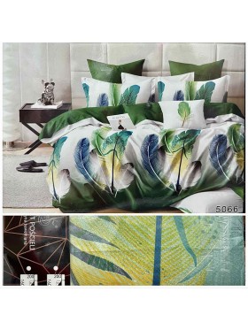 Komplet pościeli 3D 100% satyna - bawełna 3 Częściowy Rozmiar : 200/220cm