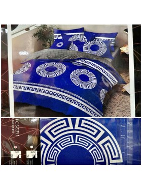 Komplet pościeli 3D 100% satyna - bawełna 3 Częściowy Rozmiar : 200/220cm