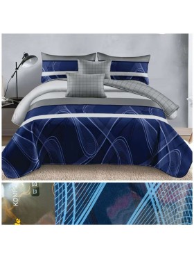 Komplet pościeli 3D 100% satyna - bawełna 3 Częściowy Rozmiar : 160/200cm