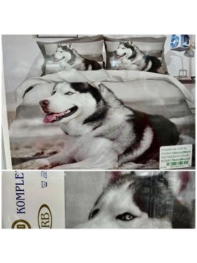Komplet pościeli 3D 100% satyna - bawełna 3 Częściowy Rozmiar : 160/200cm