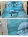 Komplet pościeli 3D 100% satyna - bawełna 3 Częściowy Rozmiar : 160/200cm, Paczka 5 szt MIX