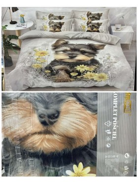 Komplet pościeli 3D 100% satyna - bawełna 3 Częściowy Rozmiar : 160/200cm, Paczka 5 szt MIX