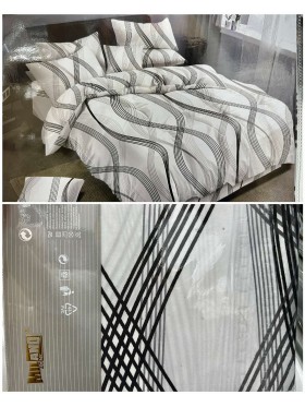 Komplet pościeli 100% satyna - bawełna 3 Częściowy Rozmiar : 160/200cm, Paczka 5 szt MIX