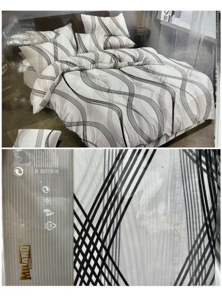 Komplet pościeli 100% satyna - bawełna 3 Częściowy Rozmiar : 160/200cm, Paczka 5 szt MIX