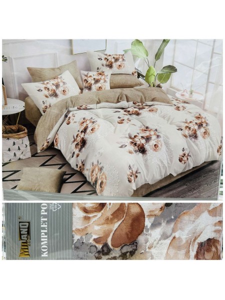 Komplet pościeli 100% satyna - bawełna 3 Częściowy Rozmiar : 160/200cm, Paczka 5 szt MIX