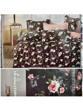 Komplet pościeli 100% satyna - bawełna 3 Częściowy Rozmiar : 160/200cm, Paczka 5 szt MIX