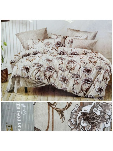Komplet pościeli 100% satyna - bawełna 3 Częściowy Rozmiar : 160/200cm, Paczka 5 szt MIX