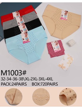 Majtki damskie, size xl-4xl paczka 24szt ,mix kolor