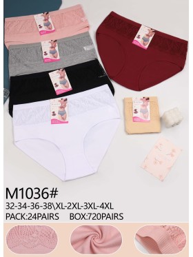 Majtki damskie, size xl-4xl paczka 24szt ,mix kolor