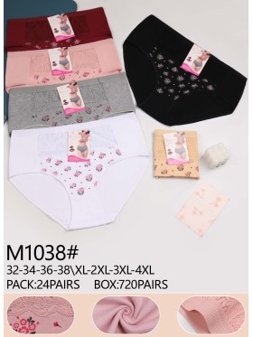 Majtki damskie, size xl-4xl paczka 24szt ,mix kolor