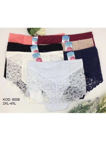 Majtki damskie, size 2xl-4xl paczka 24szt ,mix kolor
