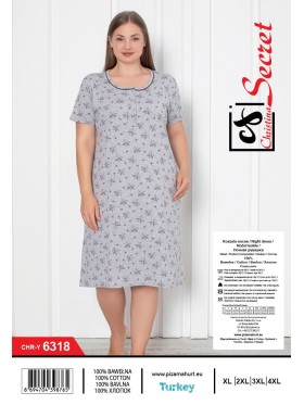 Koszule nocne damskie tureckie, size l-4xl, paczka 12szt,1kolor