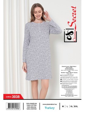 Koszule nocne damskie tureckie, size m-2xl, paczka 12szt,1kolor