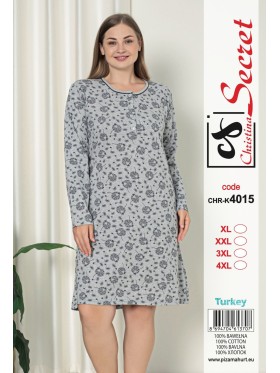 Koszule nocne damskie tureckie, size l-4xl, paczka 12szt,1kolor