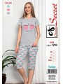Piżama damskie tureckie, size m-2xl, paczka 12szt,mix kolor