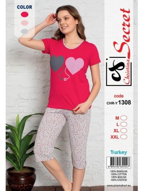 Piżama damskie tureckie, size m-2xl, paczka 12szt,mix kolor