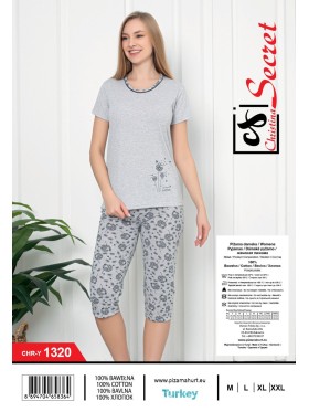 Piżama damskie tureckie, size m-2xl, paczka 12szt,mix kolor