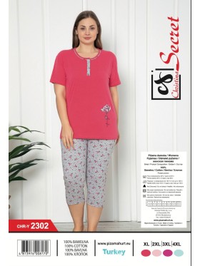 Piżama damskie tureckie, size l-4xl, paczka 12szt,mix kolor