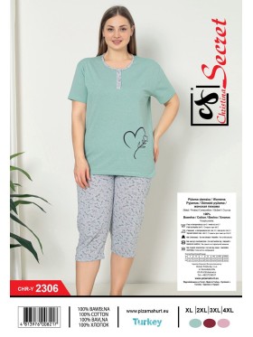 Piżama damskie tureckie, size l-4xl, paczka 12szt,mix kolor