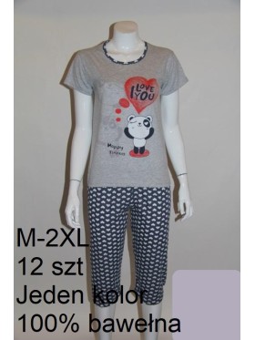 Piżama damskie tureckie, size m-2xl, paczka 12szt,1kolor