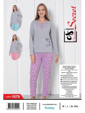 Piżama damskie tureckie, size m-2xl, paczka 12szt,mix kolor