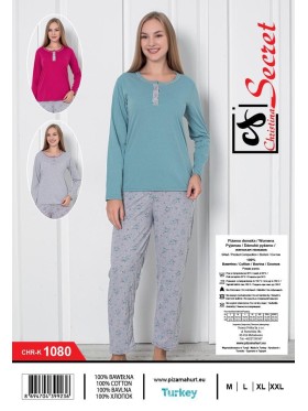 Piżama damskie tureckie, size m-2xl, paczka 12szt,mix kolor