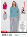 Piżama damskie tureckie, size m-2xl, paczka 12szt,mix kolor