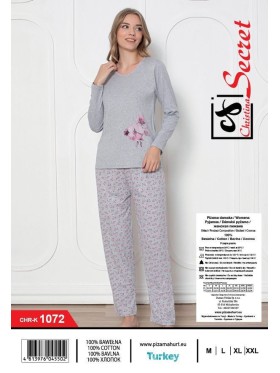 Piżama damskie tureckie, size m-2xl, paczka 12szt,1kolor