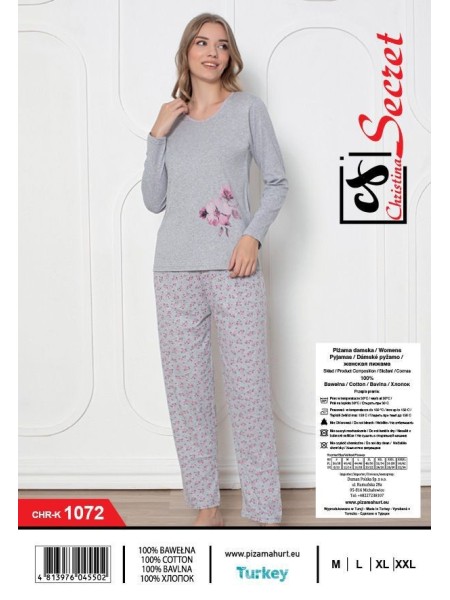 Piżama damskie tureckie, size m-2xl, paczka 12szt,1kolor