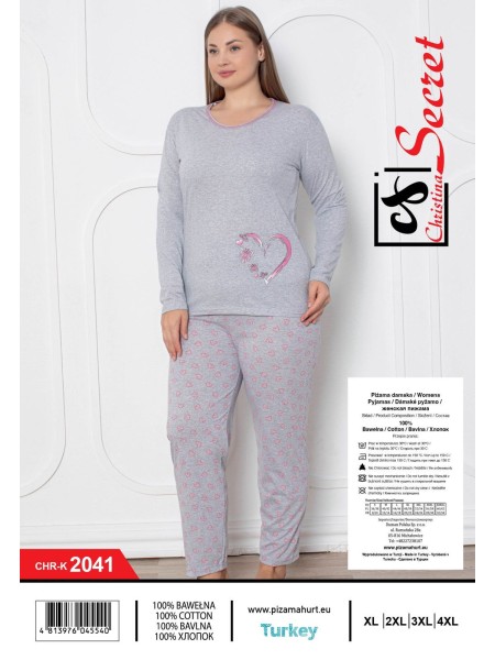 Piżama damskie tureckie, size l-4xl, paczka 12szt,1kolor
