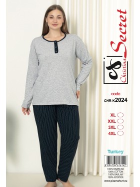 Piżama damskie tureckie, size l-4xl, paczka 12szt,1kolor