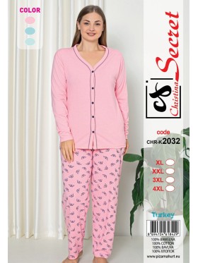 Piżama damskie tureckie, size l-4xl, paczka 12szt,mix kolor