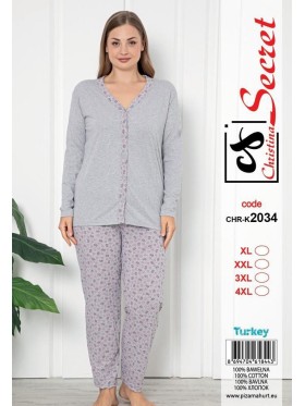 Piżama damskie tureckie, size l-4xl, paczka 12szt,1kolor