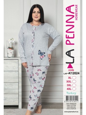 Piżama damskie tureckie, size l-4xl, paczka 12szt,1kolor