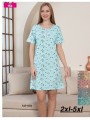 Koszule nocne damskie tureckie, size 2xl-5xl, paczka 12szt,mix kolor