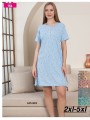 Koszule nocne damskie tureckie, size 2xl-5xl, paczka 12szt,mix kolor