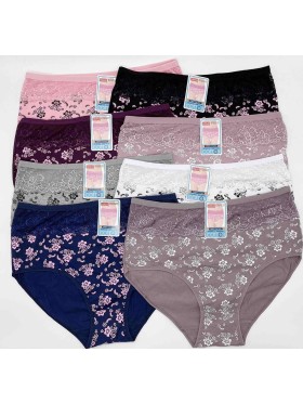 Majtki damskie, size xl-3xl paczka 24szt ,mix kolor